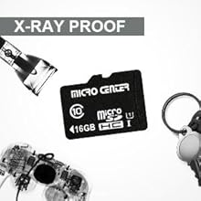 Micro Center 16GB micro sd card x ray proof