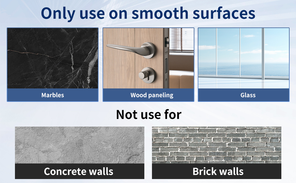 Only use on smooth surfaces
