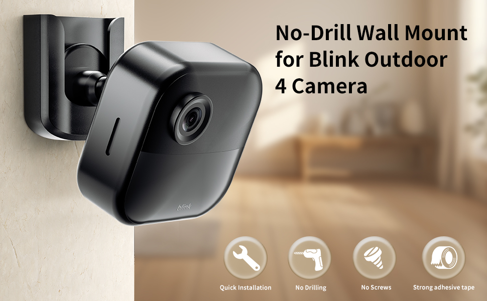 No Drilling Wall Mount for Blink Outdoor 4