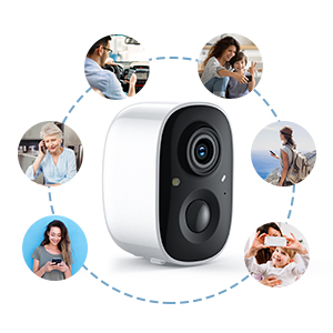 Easy installation Smart security device share recharge activity zone wire-free Setup outdoor indoor