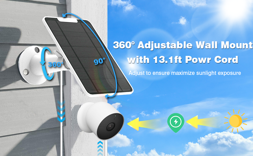 solar panel for google nest cam