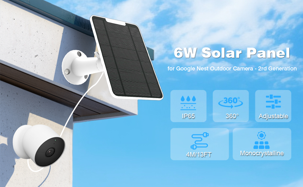 solar panel for nest camera