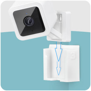 Wall Mount Kit for Wyze Cam V3, VHB Stick On - Easy to Install, No Tools Needed, No Mess
