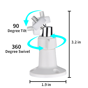 Wall Mount Compatible with Ring Stick Up Cam Wired/Battery and Ring Indoor Cam HD Security Camera