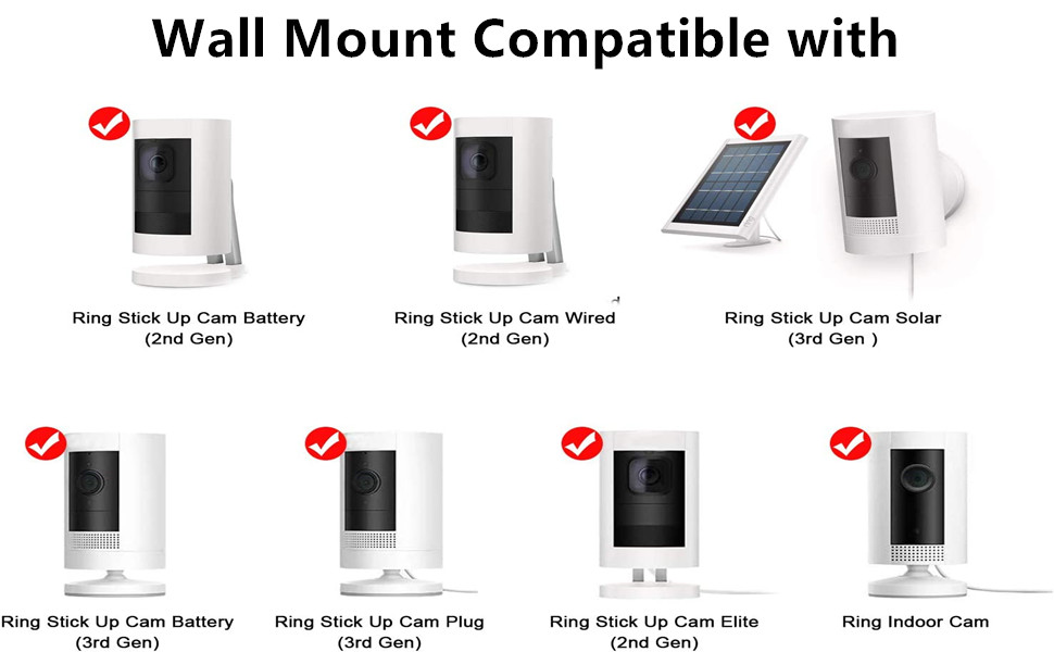 Mount Compatible with ring indoor camera and ring stick up cam