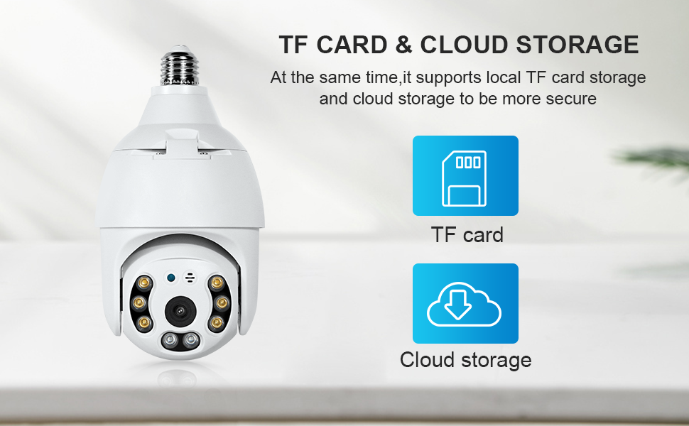 Eversecu 3.0MP Wireless Motion Auto Tracking Two Way Audio Night Vision Tuya WiFi IP PTZ CCTV Camera