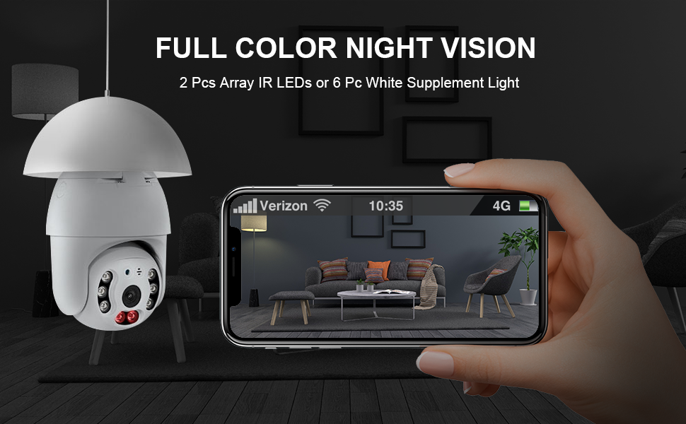 Eversecu 3.0MP Wireless Motion Auto Tracking Two Way Audio remote view Tuya WiFi IP PTZ CCTV Camera