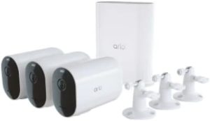 arlo pro 4 spotlight camera security bundle