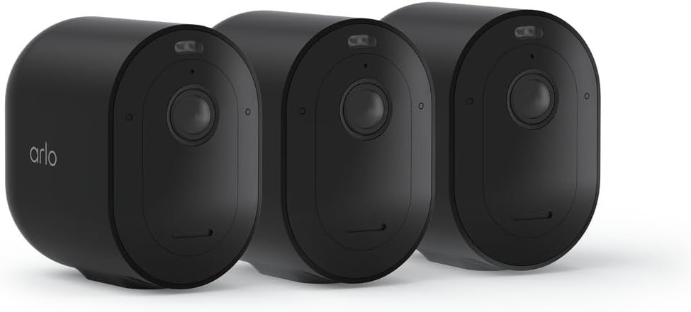 arlo pro 4 spotlight camera security bundle