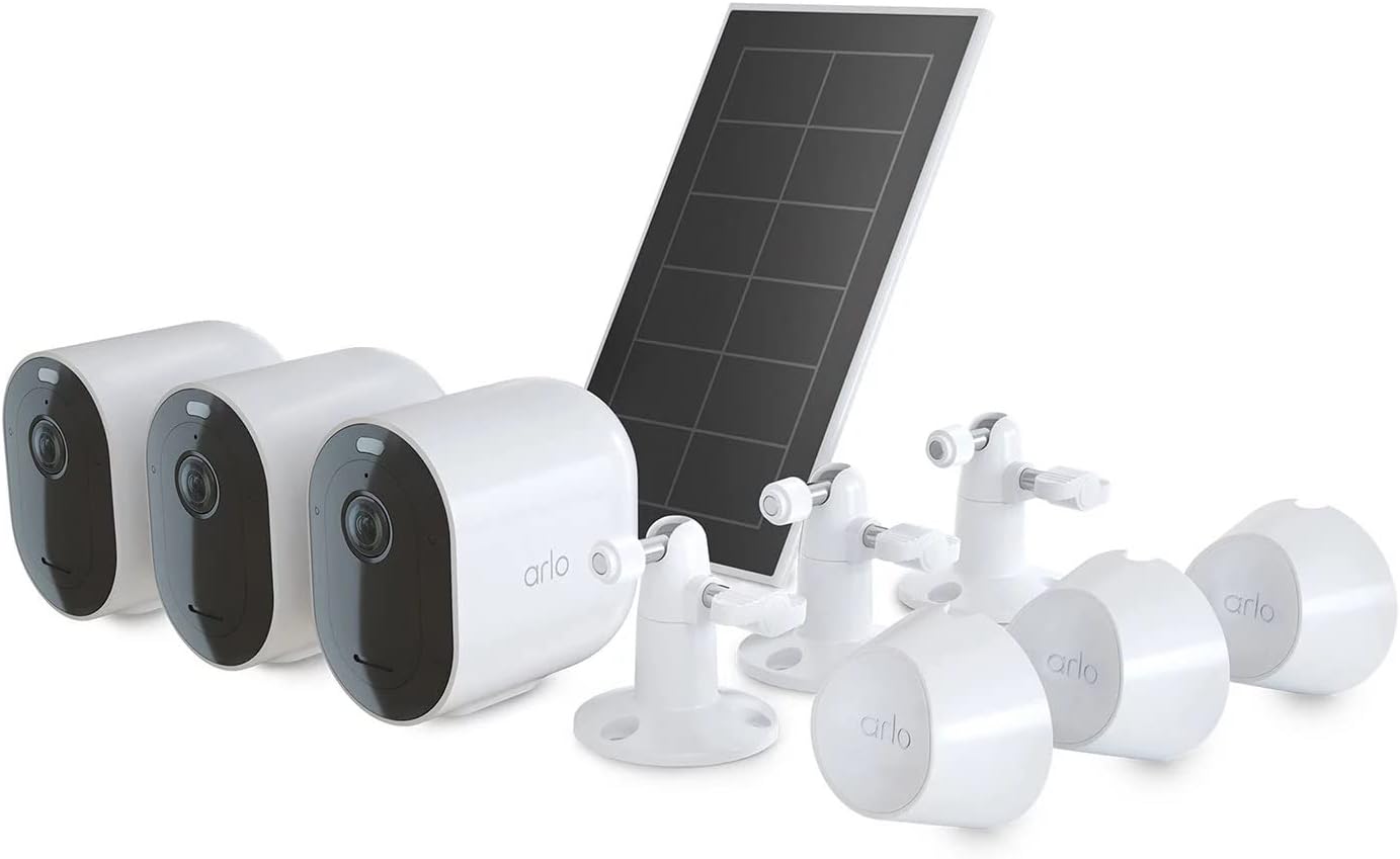 arlo pro 4 spotlight camera security bundle